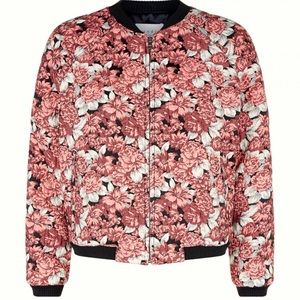 Sandro Floral Bomber Jacket